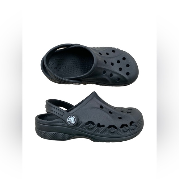 CROCS Other - Crocs Little Kid Size 13 / C13 Black Baya Clogs Slip On Sandals